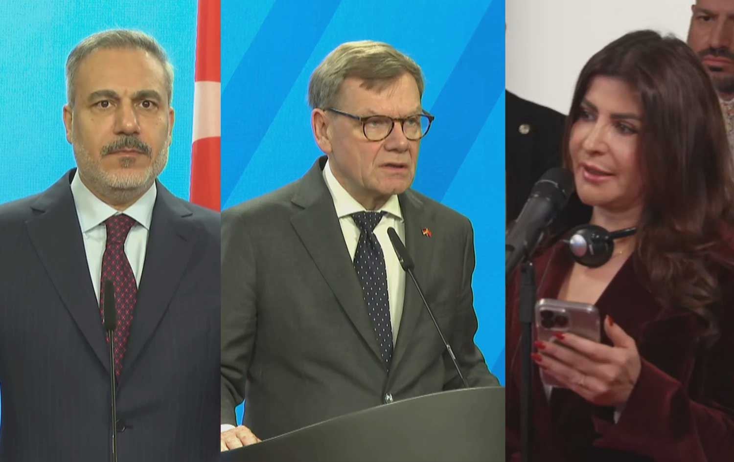 Fîdan û Wadephul û Ala Şalî / Wêne: Rûdaw