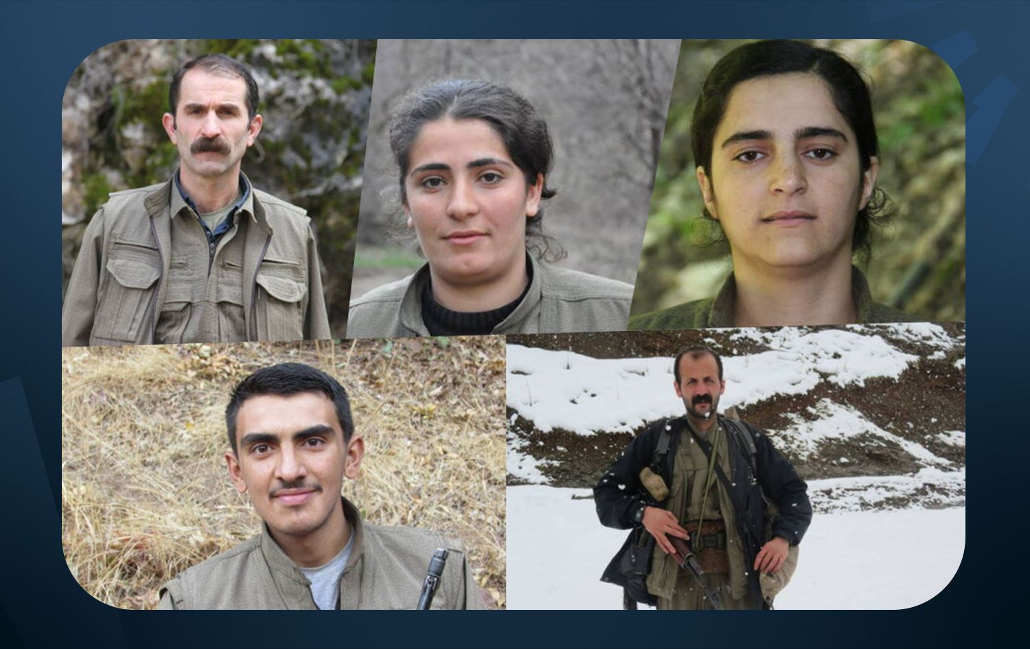 هەپەگە ناسنامه‌ی پێنج گەریلا ئاشكراده‌كات کە لە هەرێمی کوردستان گیانیان لەدەستداوە