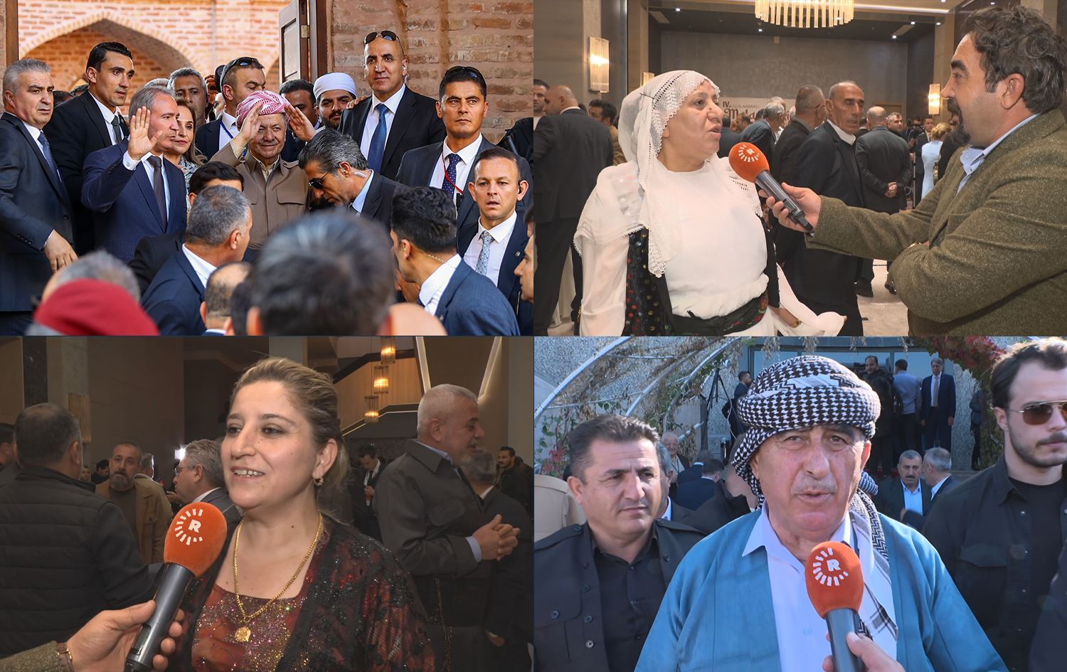 Cizreliler Başkan Mesud Barzani’yi büyük bir coşkuyla karşıladı, kendisini görmek için yollara döküldü. / Foto: Rûdaw