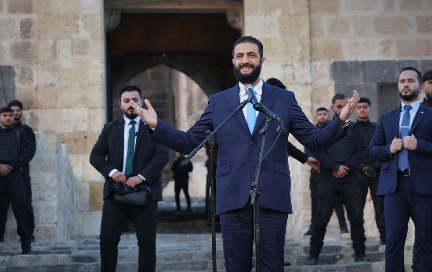Suriye Geçiş Dönemi Cumhurbaşkanı Ahmed Şara - Fotoğraf: SANA