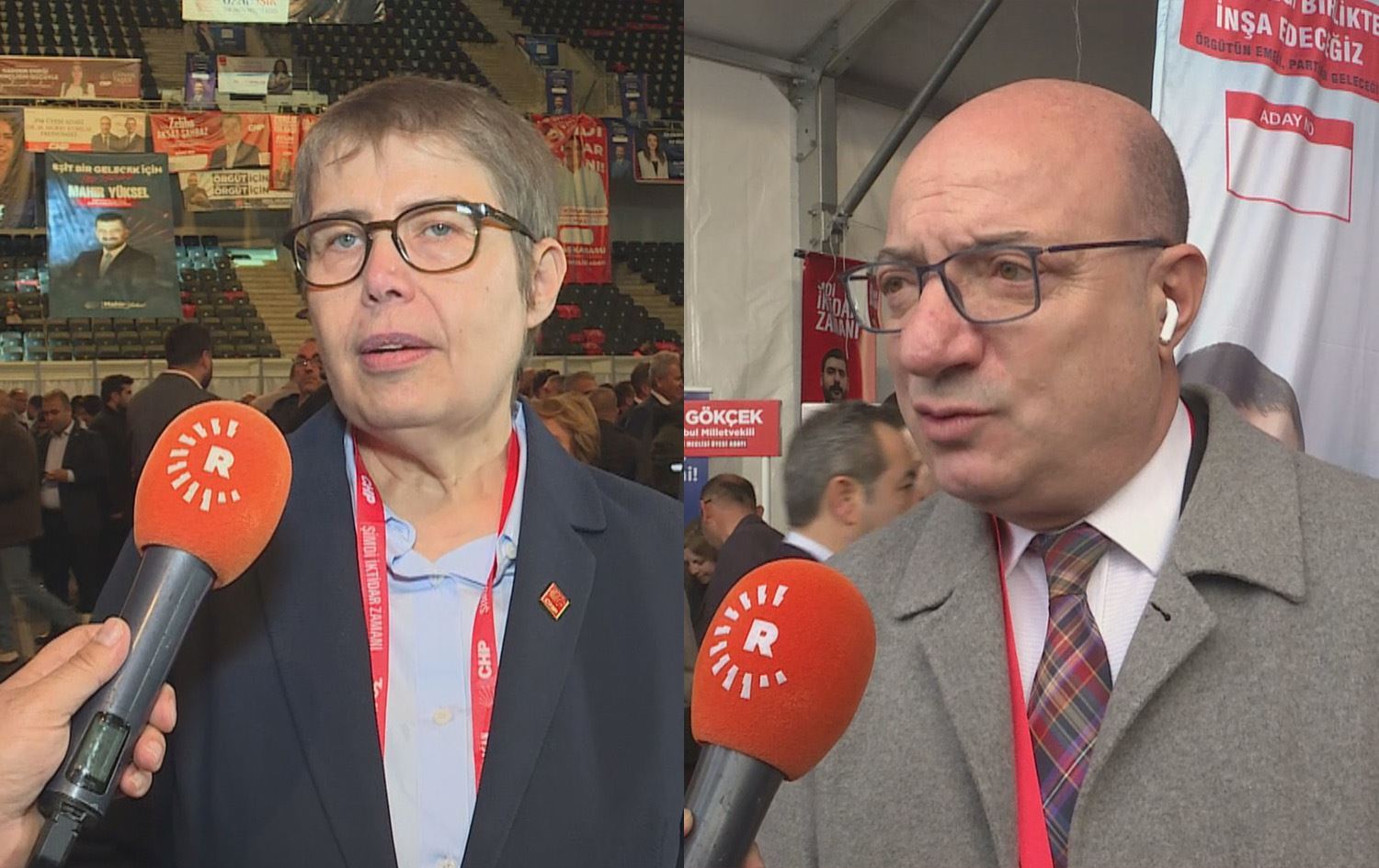 CHP Genel Başkan Yardımcısı Zeliha Aksaz Şahbaz ve Eski CHP Milletvekili İlhan Cihaner / Foto: Rûdaw