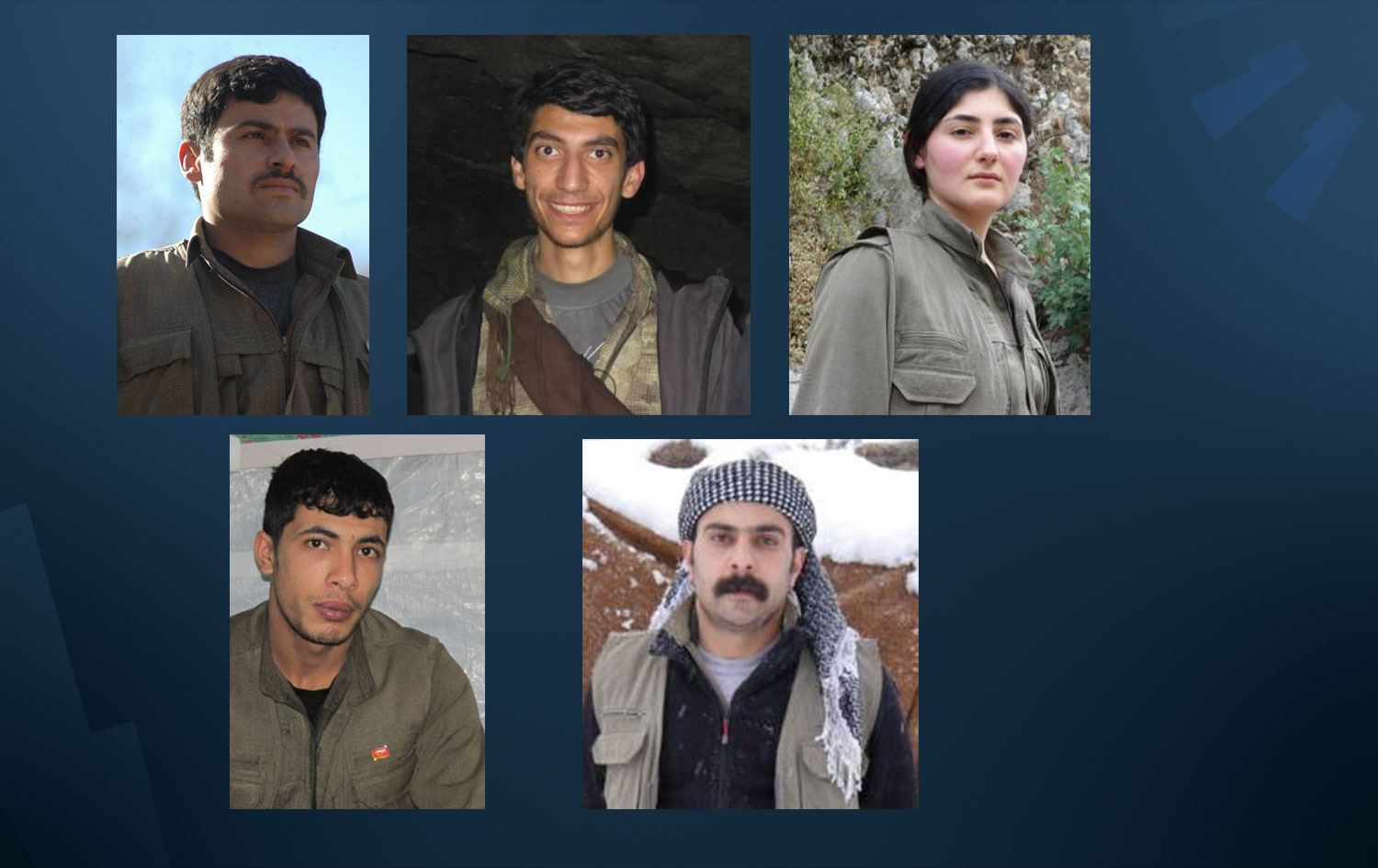 Gerîlayên PKKyê\ Wêne: HGP - Rûdaw Grafîk