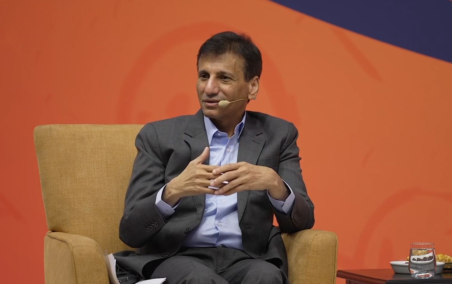 The head of the United Nations Assistance Mission for Iraq (UNAMI), Mohamed al-Hassan, speaking during an interview with Rudaw in April 2025. Photo: Rudaw