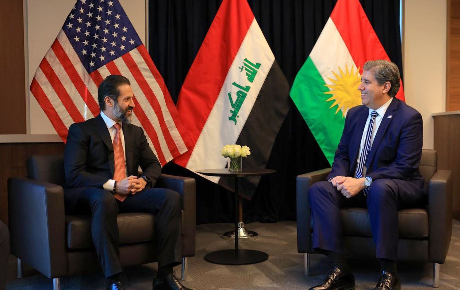 Qubad Talebanî û Michael Rigas /Wêne: Ofîsa Alîkarê Serokwezîrê Harêma Kurdistanê