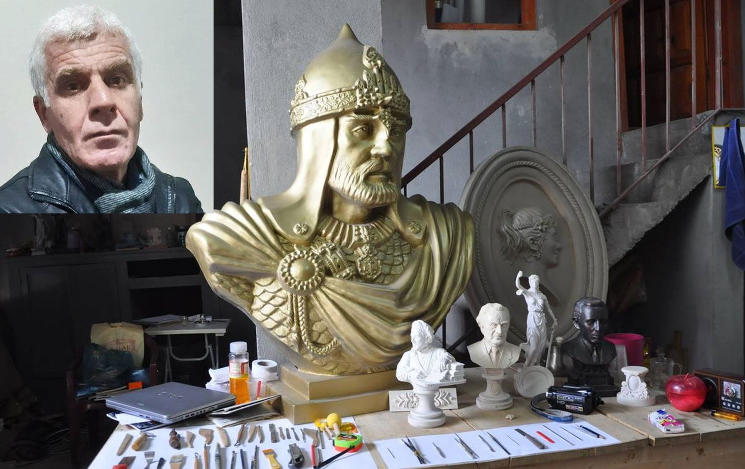 Kars'ın yetiştirdiği önemli değerlerden heykeltıraş ve ressam Murat Alınak (55), evinde ölü bulundu