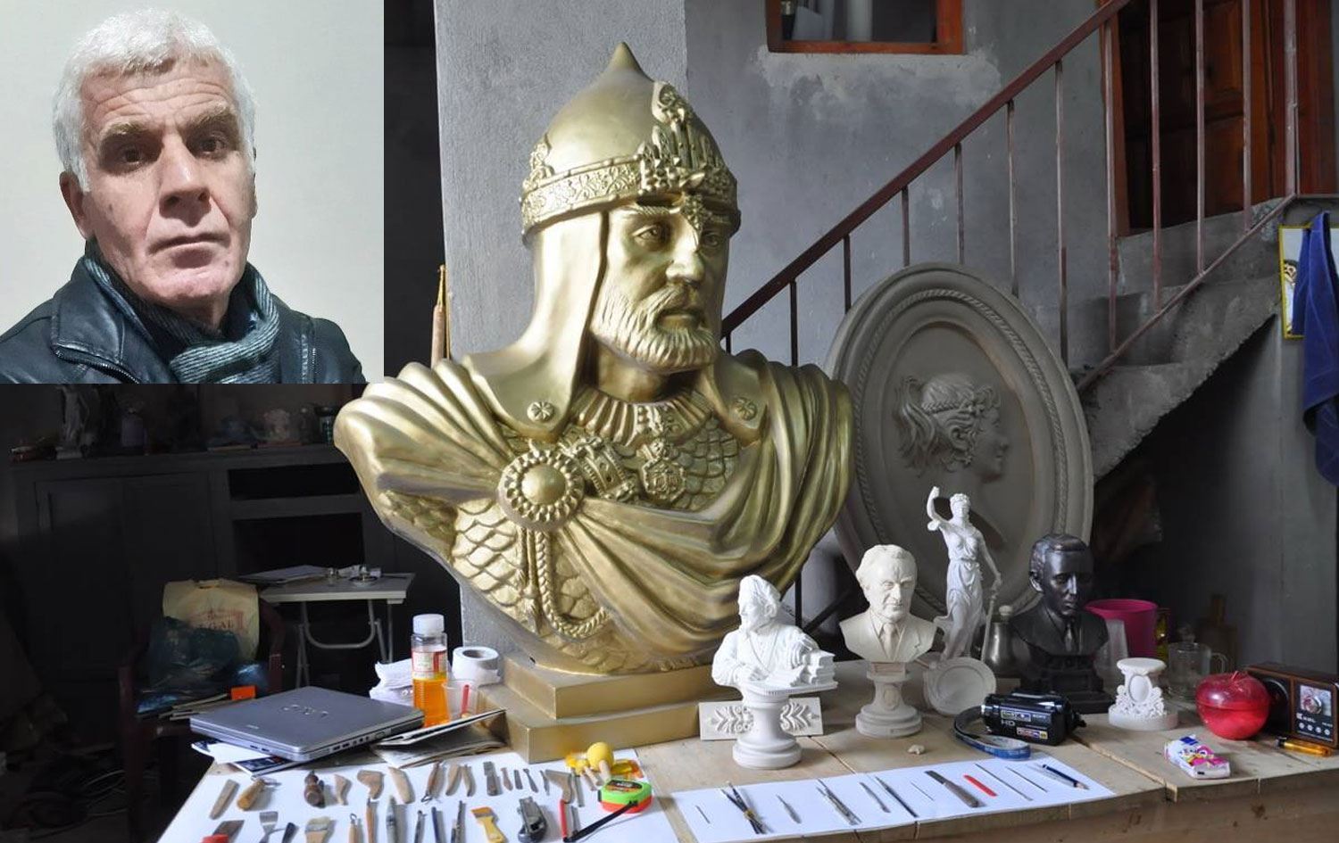 Murat Alinak û berhemên wî / Wêne: Ji hesabê Murat Alinak ê medyayan civakî