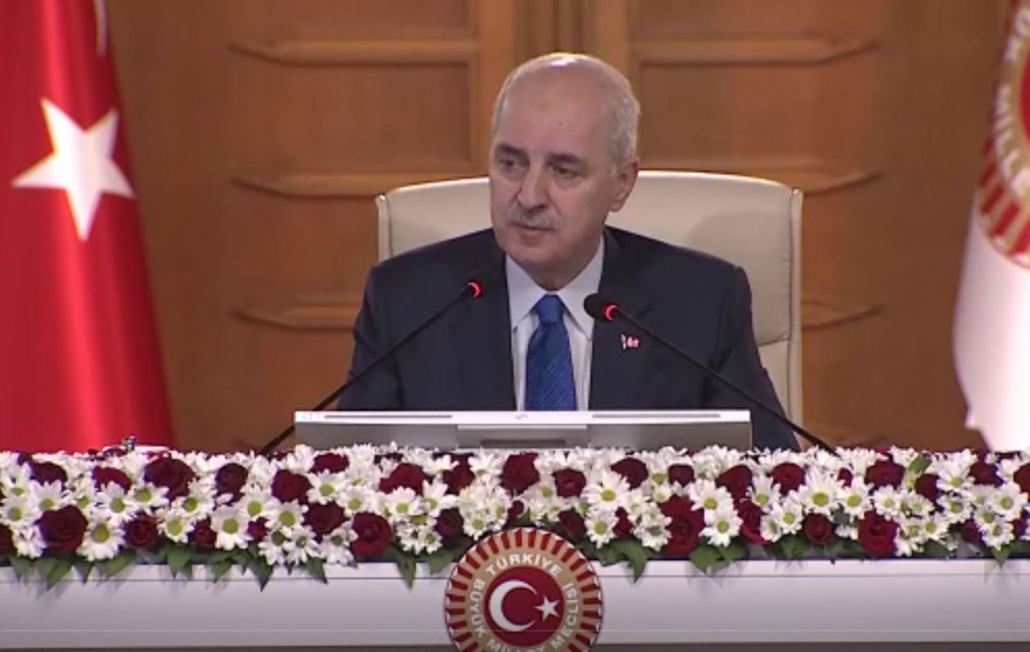 TBMM Başkanı Numan Kurtulmuş, komisyon toplantısı öncesinde açıklama yaptı.