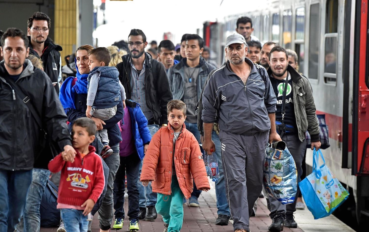 Komeke penaberên Sûriyeyê li Almanyayê ne\ Wêne: AP