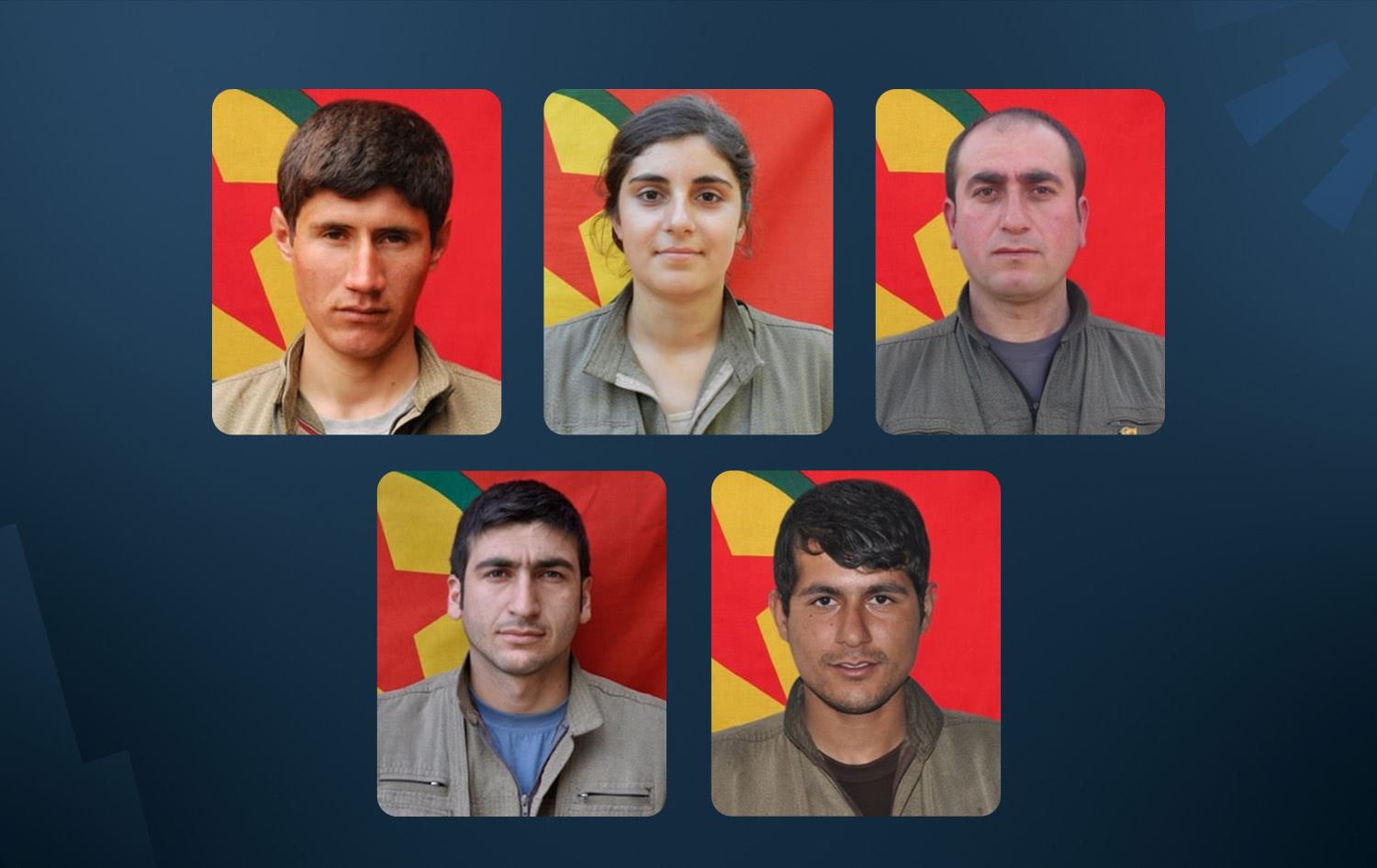 Wêneyên gerîlayên ku nasnameyên wan hatine eşkerekirin\ Wêne: ANF