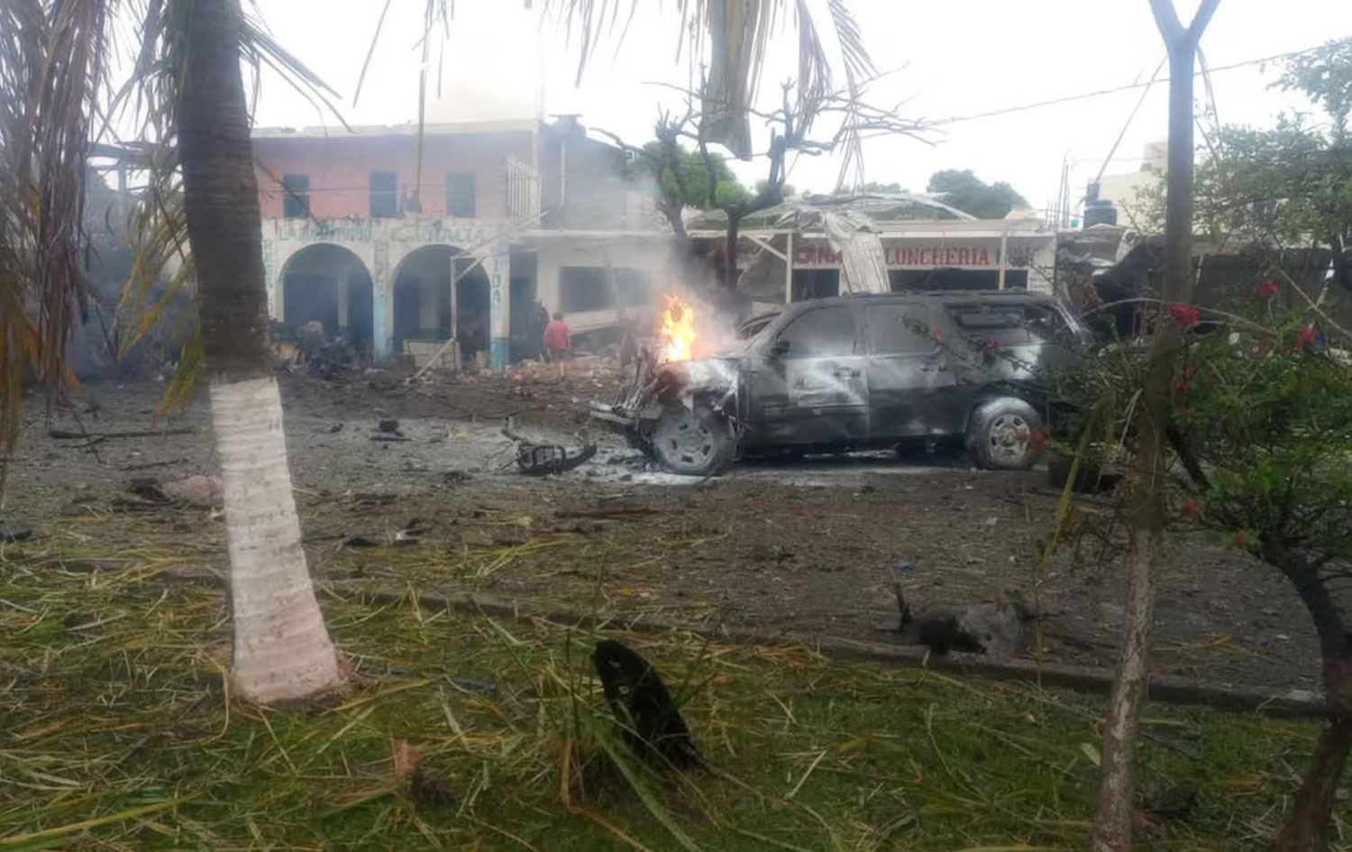 Otomobîla ku teqiyaye / Wêne:RR