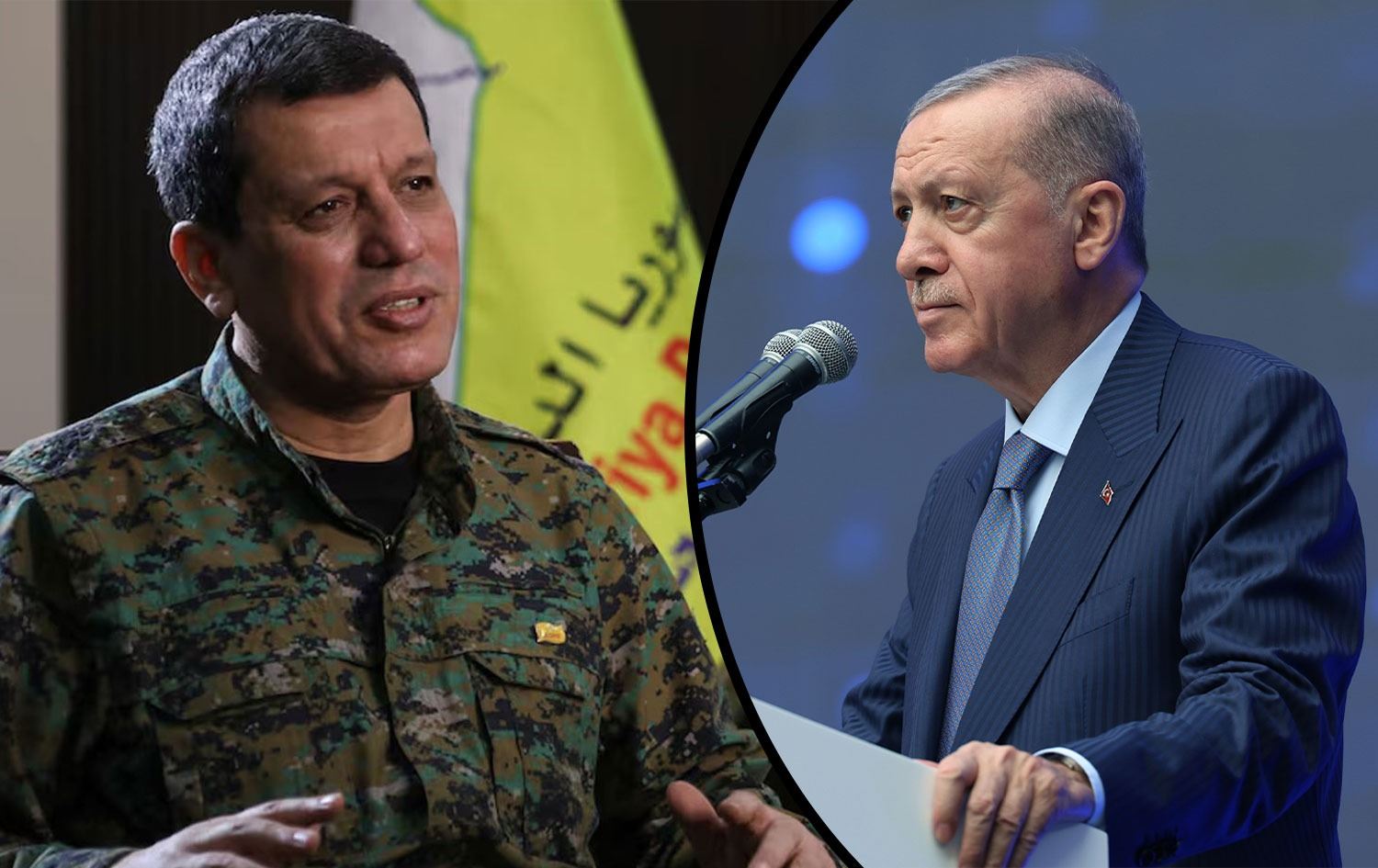 Mezlûm Ebdî û Erdogan / Wêne: Rûdaw Grafîk