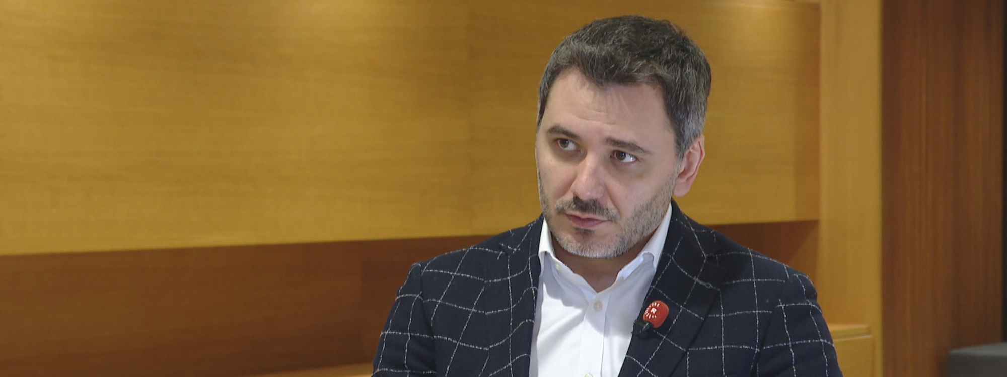 Yehor Cherniev, deputy chairman of Ukraine’s National Security, Defense and Intelligence Committee in an interview with Rudaw in Kyiv on December 5, 2025. Photo: screengrab/Rudaw