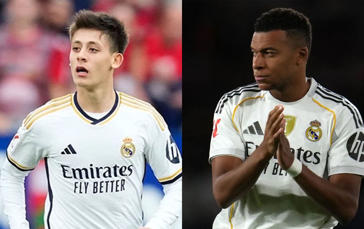 Arda Güler ve Kylian Mbappé