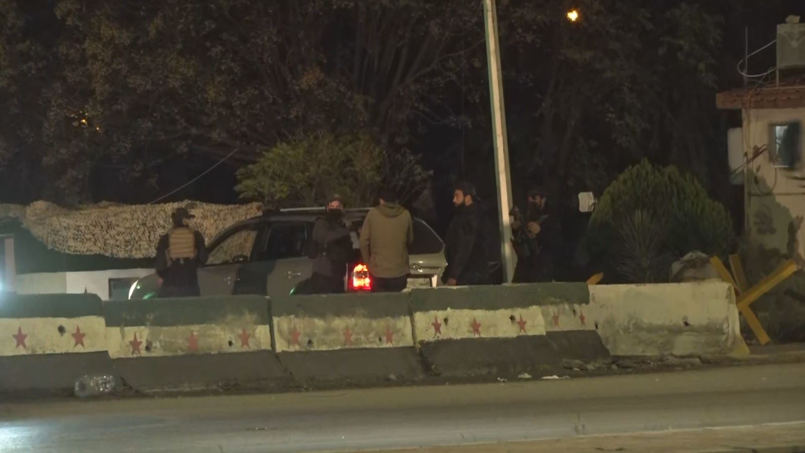 One of the entrances of the al-Mazzeh Military Airport located in southwestern Damascus on December 9, 2025. Photo: Screengrab/Rudaw