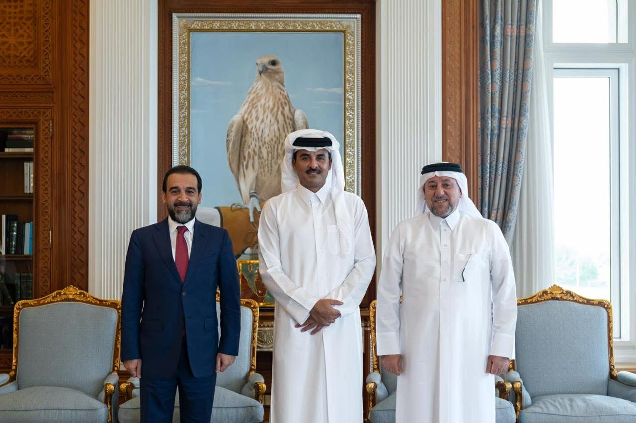 الخنجر والحلبوسي يلتقيان أمير قطر في الدوحة 