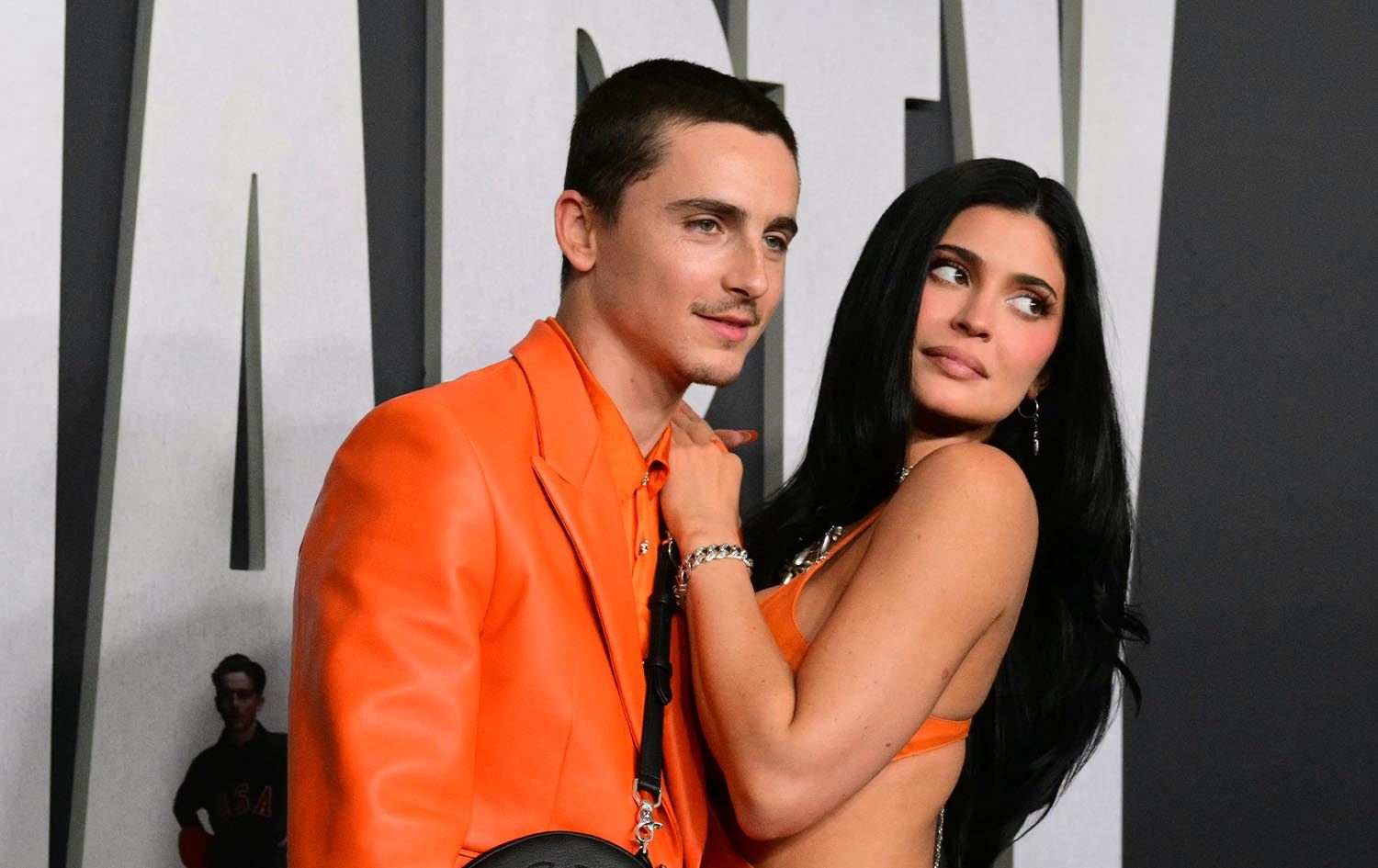 تیمۆسی شالامێ و کایلی جێنەر، لۆس ئەنجلس. وێنە؛ AFP