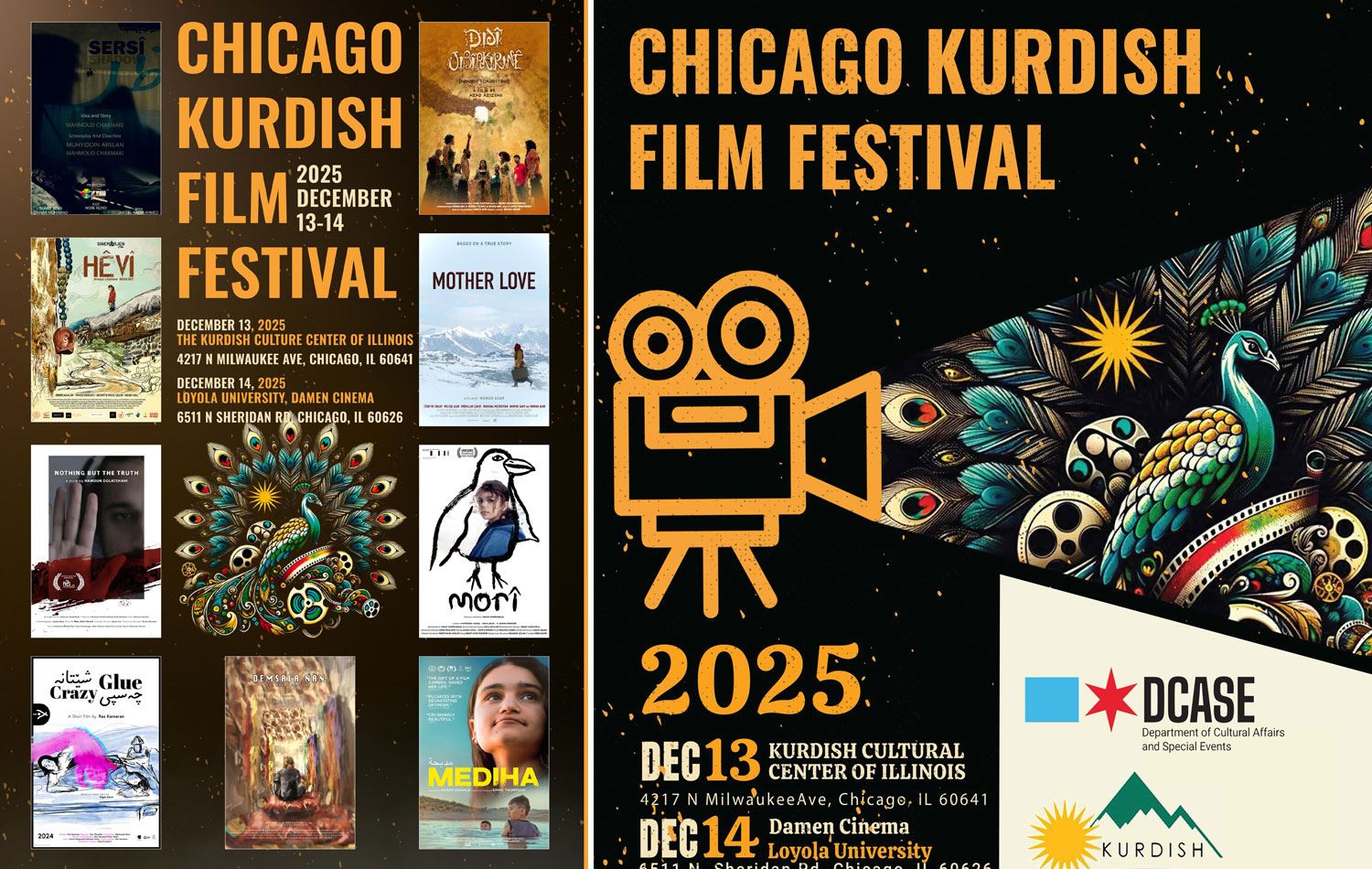 Chicago Kürt Film Festivali afişleri