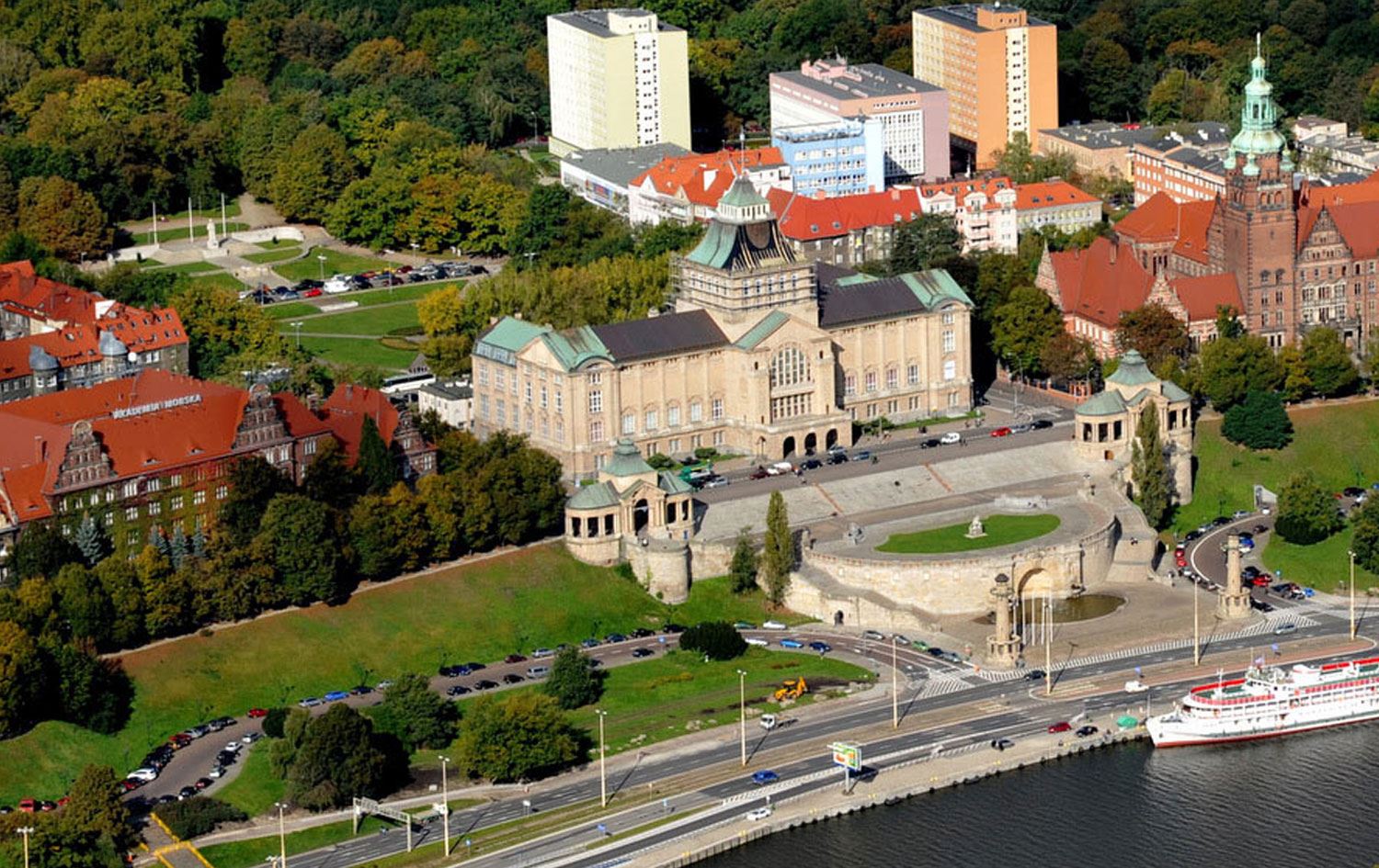 Szczecin Üniversitesi'nin kampüsünden kare 
