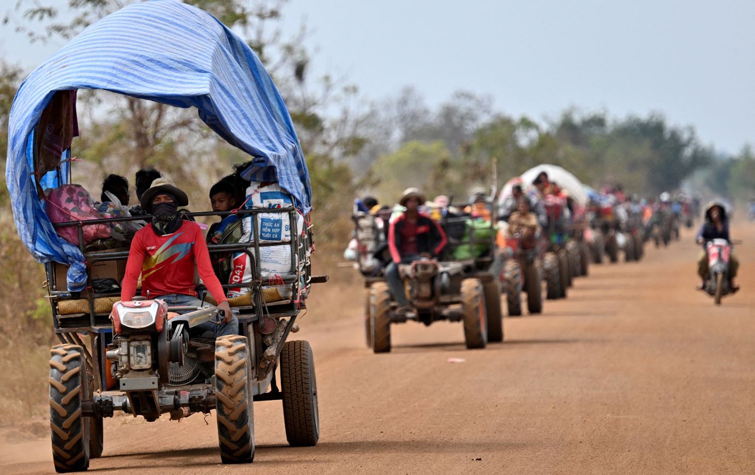 Xelkê ku ji ber şer direve /Wêne: AFP