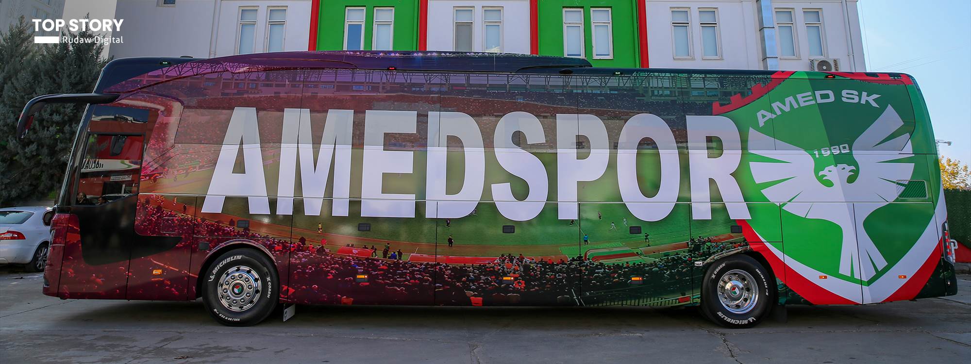 DTSO, Amedspor’a 22 milyon TL değerinde otobüs hediye etti. / Foto: Rûdaw