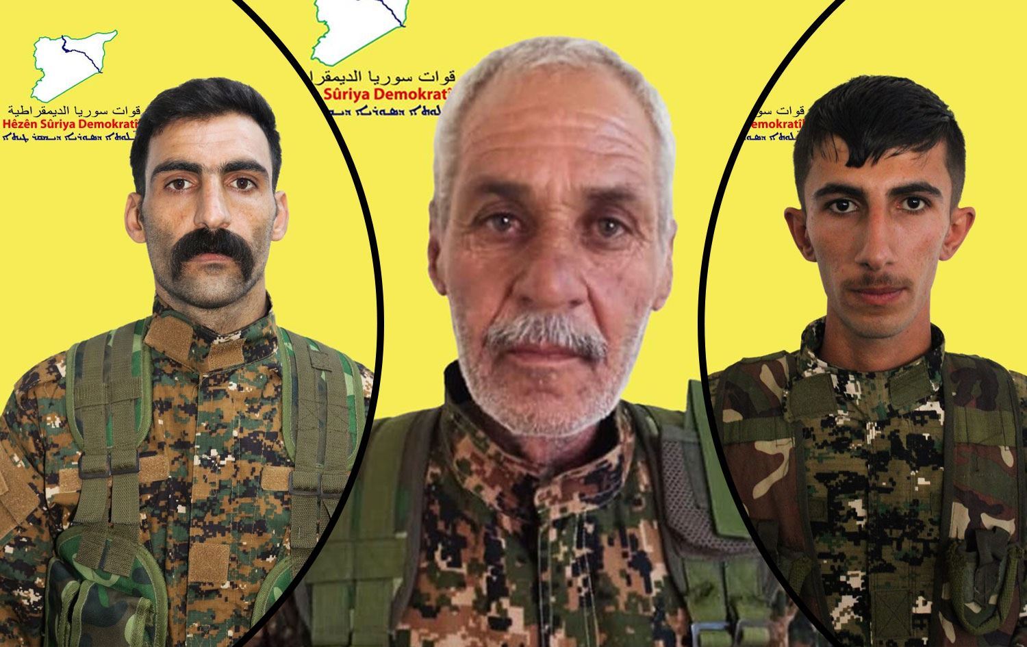 3 şervan / Wêne: Rûdaw Grafîk