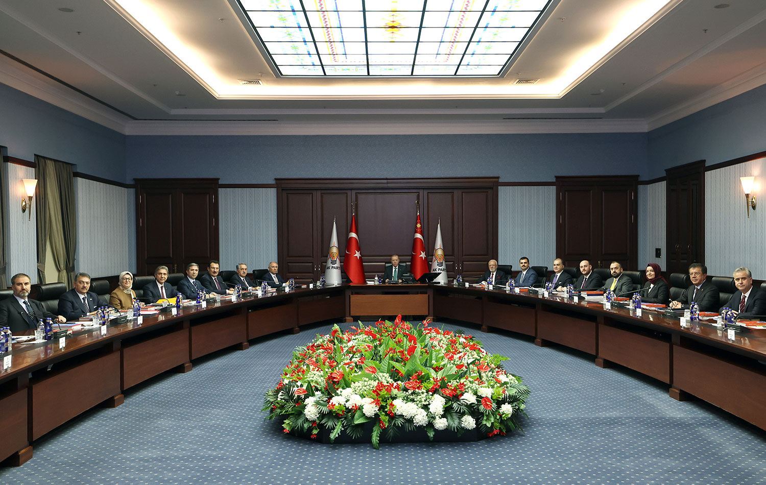 کۆبوونەوەی ئاکپارتی بە سەرپەرشتیی ئەردۆغان. 