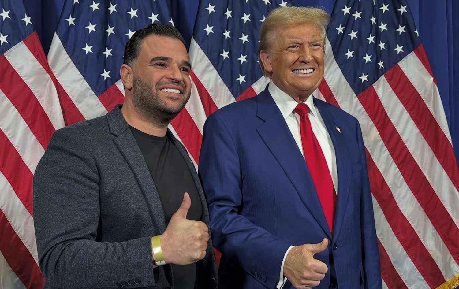 US Special Envoy to Iraq Mark Savaya pictured alongside President Donald Trump. Photo: Mark Savaya/Instagram