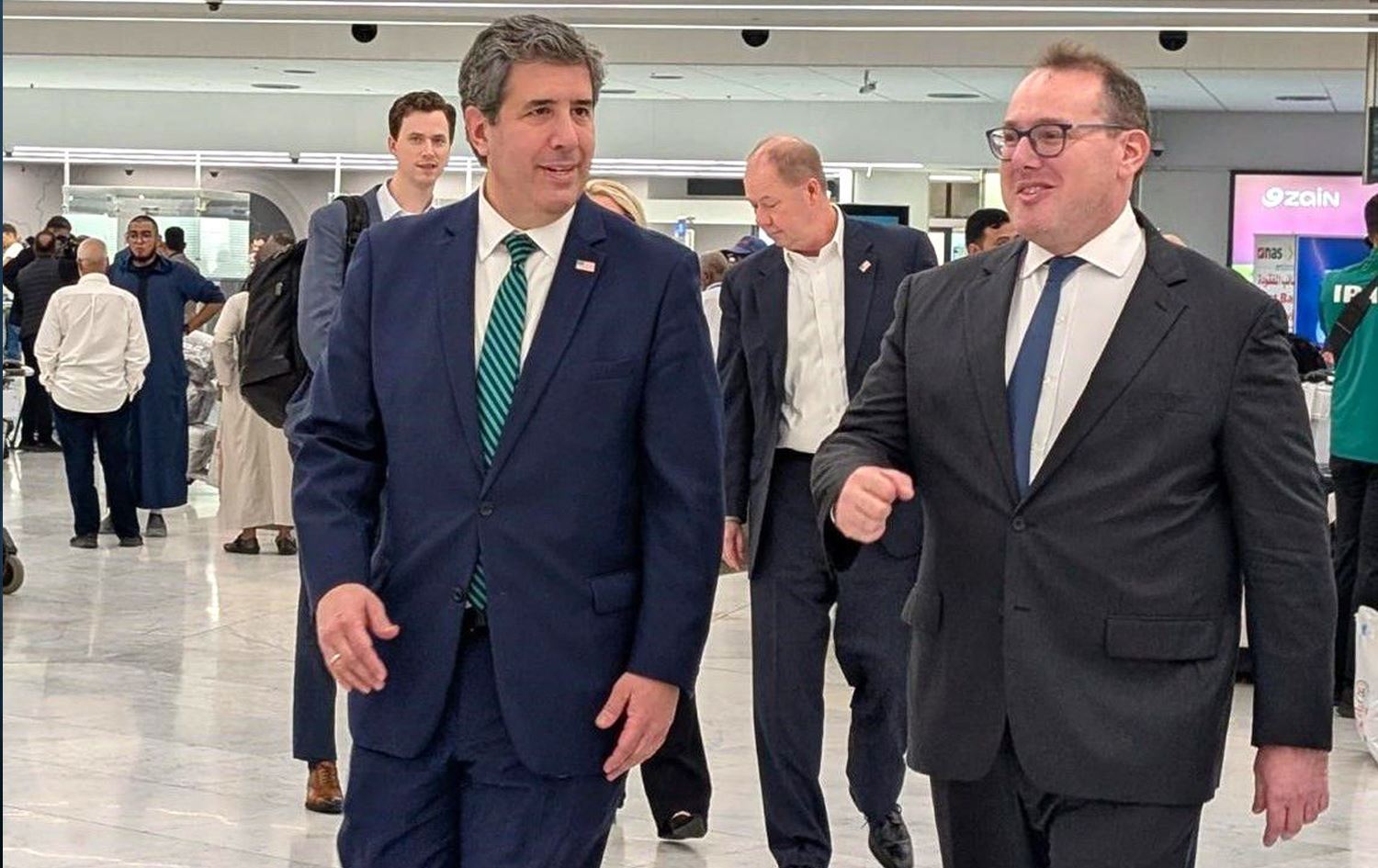 Deputy Secretary of State for Management and Resources Michael Rigas (left) and Joshua Harris, Chargé d’Affaires of the US Embassy in Iraq, (right) in Baghdad on December 1, 2025. Photo: US Embassy in Baghdad.