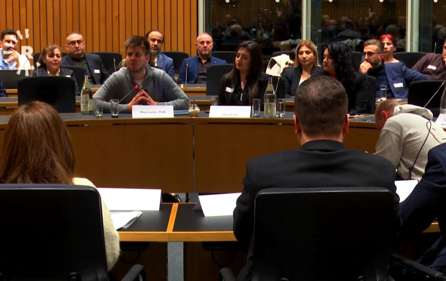 ماکس لوکس، ئەندامی پەرلەمانی فیدراڵی ئەڵمانیا (بۆندستاگ) لە کۆبوونەوەیەکدا