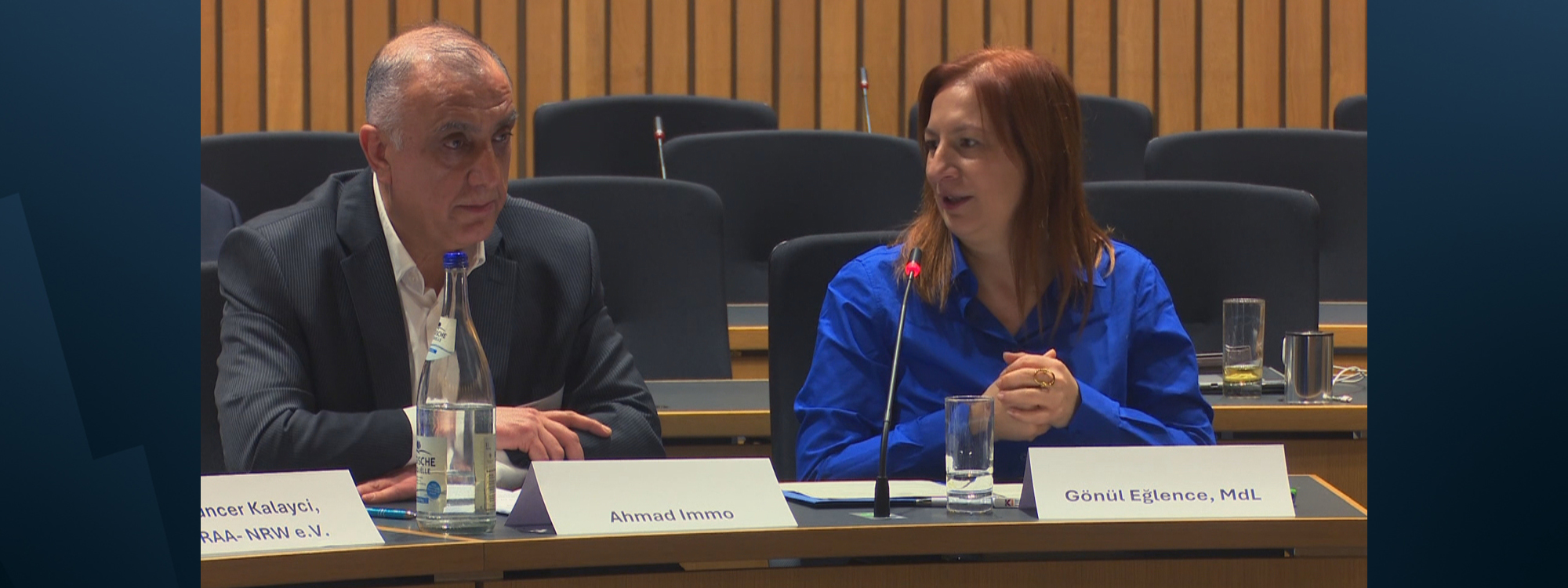 Green Party parliamentarian Gonul Eglence in North Rhine-Westphalia state parliament in Dusseldorf, Germany on December 13, 2025. Photo: screengrab/Rudaw