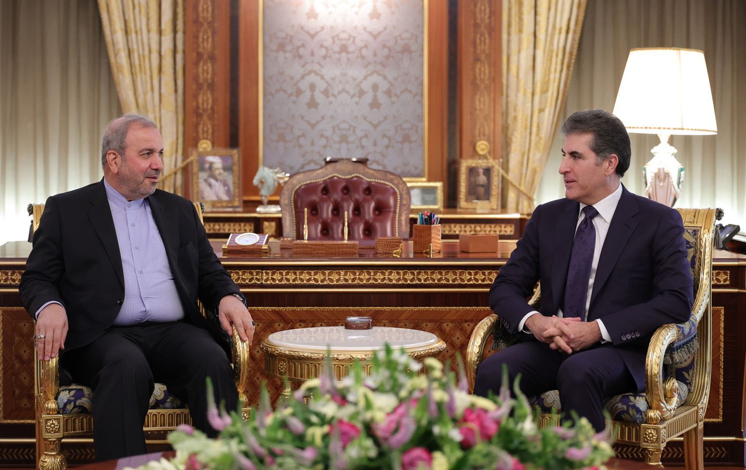 اجتماع رئيس إقليم كوردستان والسفير الإيراني