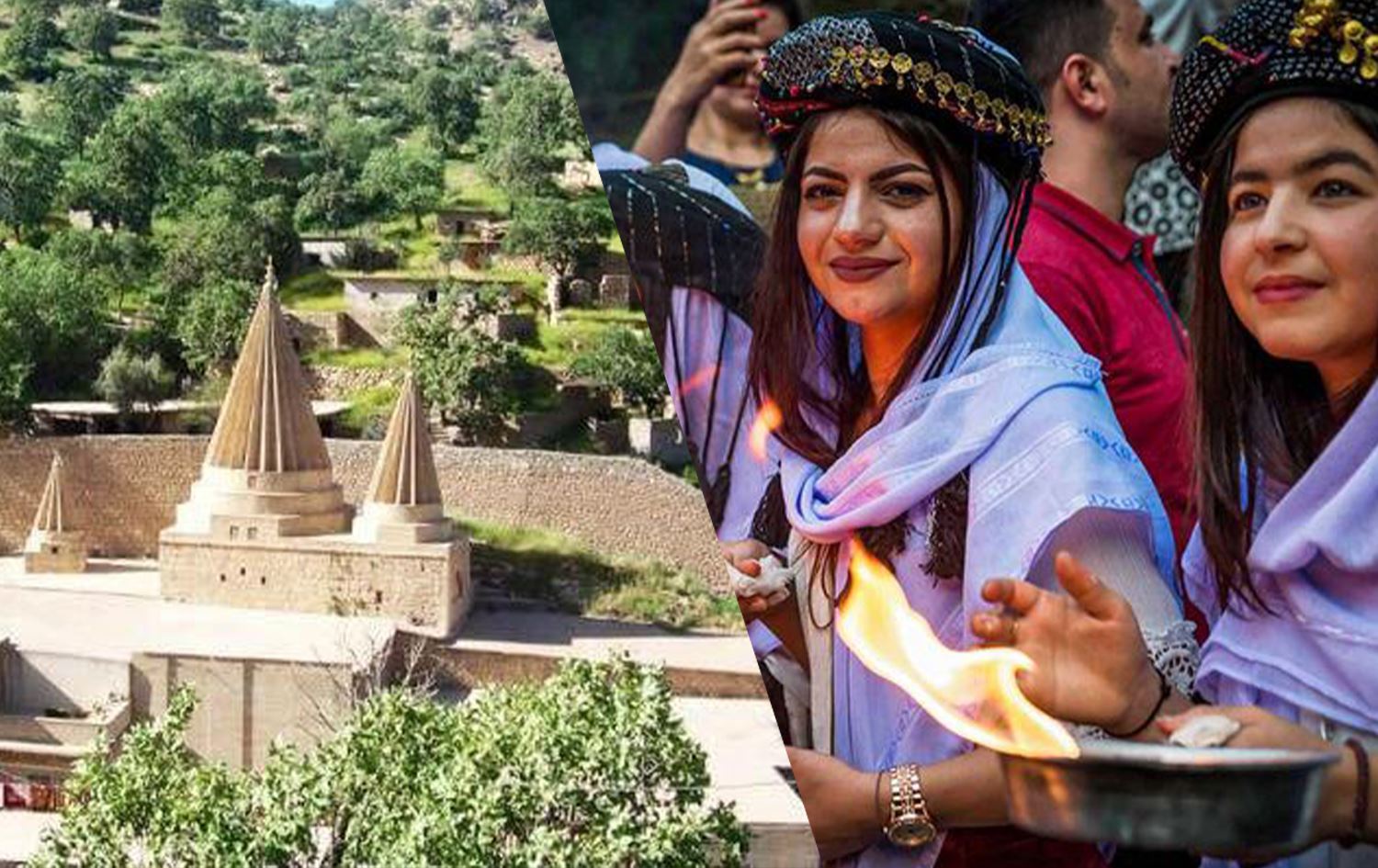 معبد لالش وفتيات إيزديات 