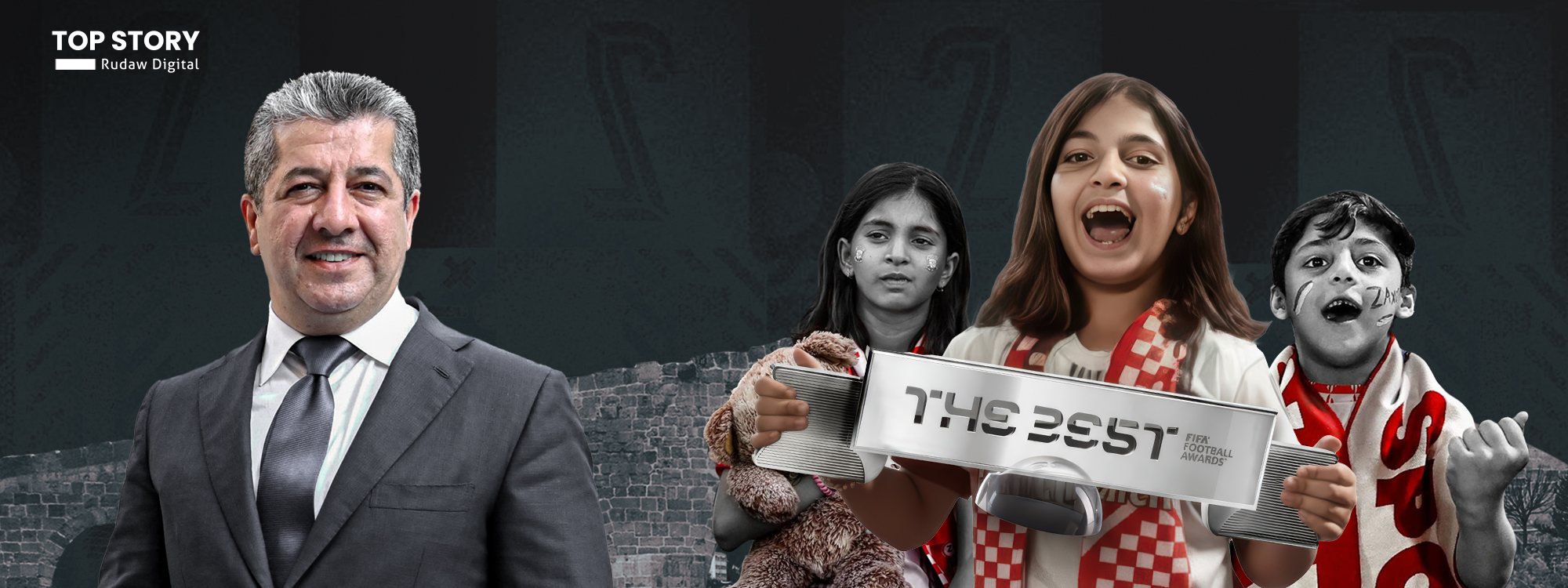 مەسرور بارزانی: پیرۆزباییەکی گەرم لە هاندەرە دڵسۆزەکانی زاخۆ دەکەم بۆ بردنەوەی خەڵاتی فیفا