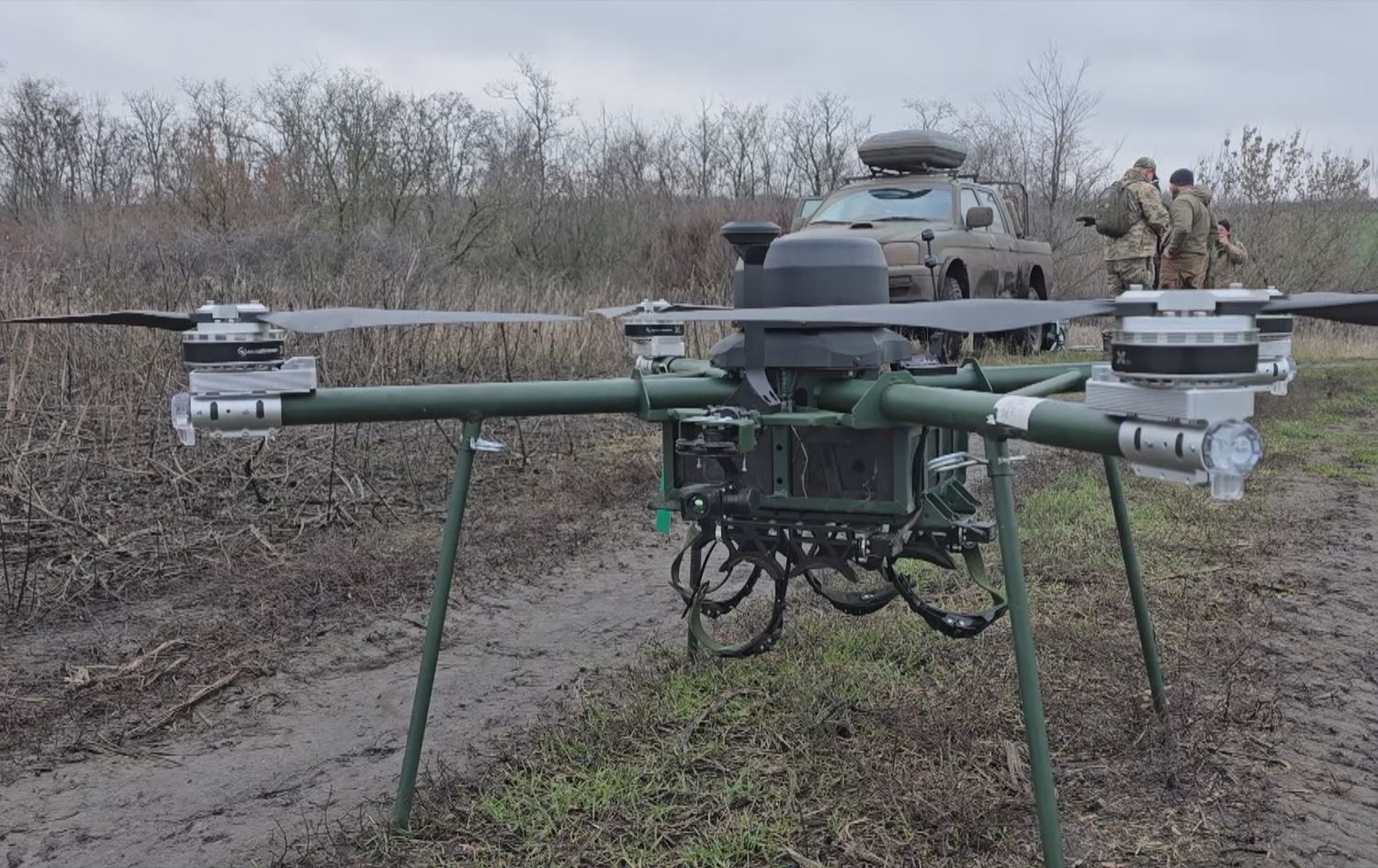 قوات من الجيش الأوكراني في جبهة القتال