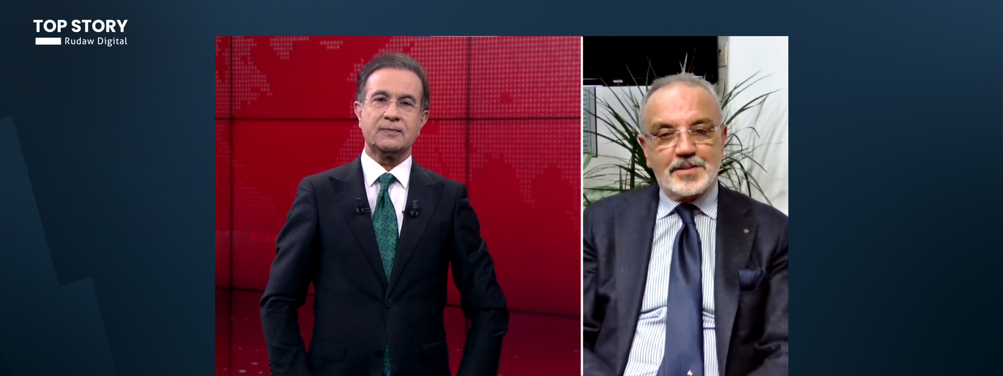 Sirri Sakik bû mêvanê Rûdawê / Wêne: Rûdaw