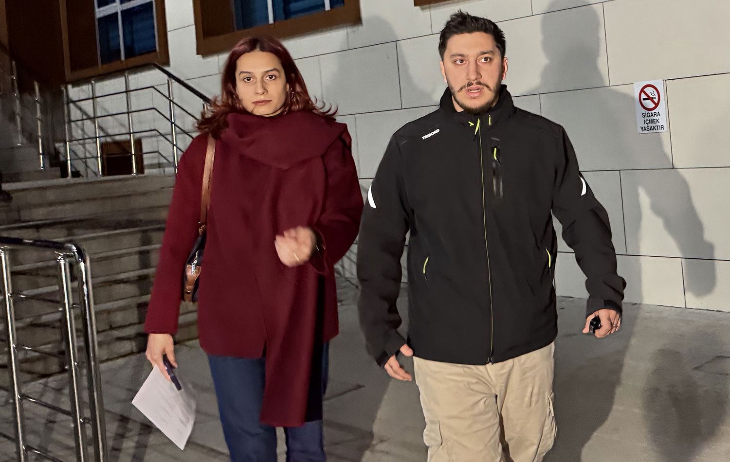 Tuğberk Yağız Gülter, savcıya ifade verdiktan sonra adliyeden ayrıldı. / AA