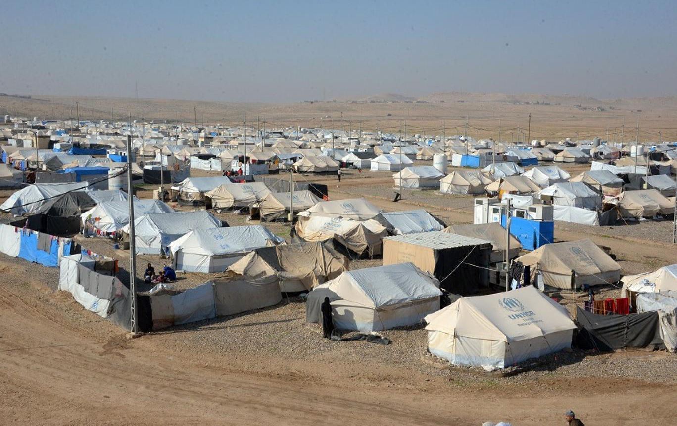 کامپێکی ئاوارەکان لە عێراق