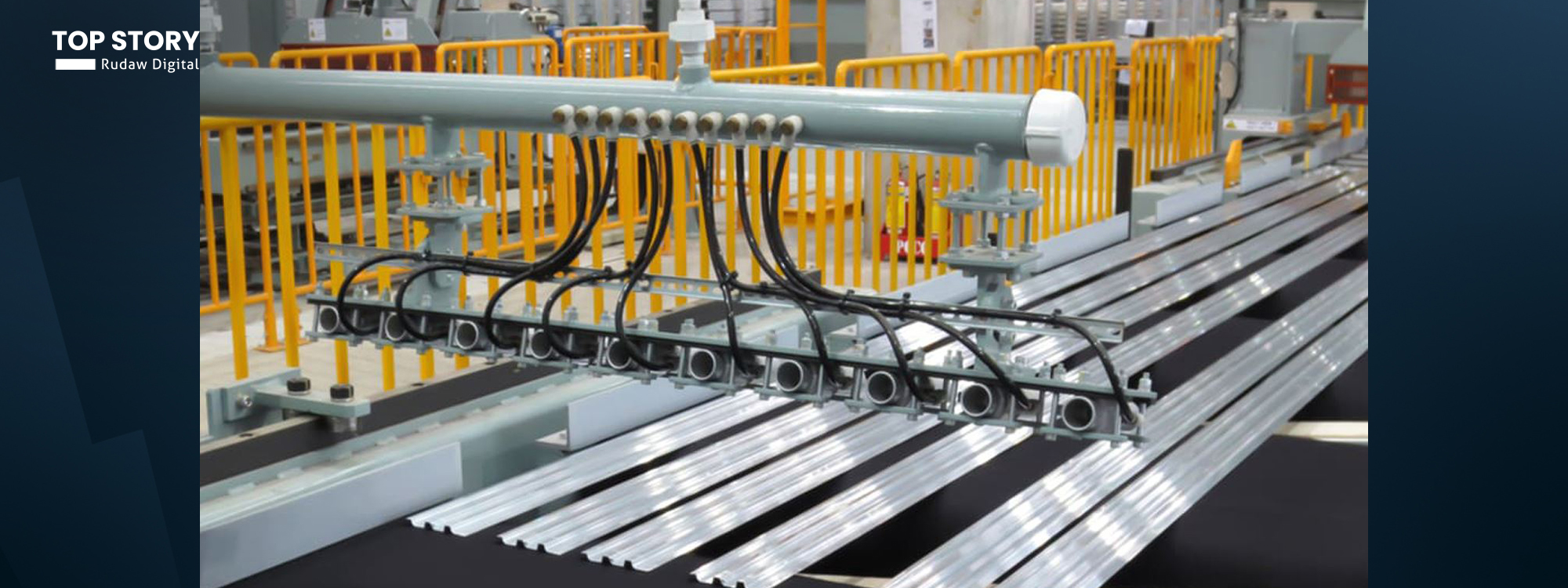 مصنع ألمنيوم. الصورة توضيحية