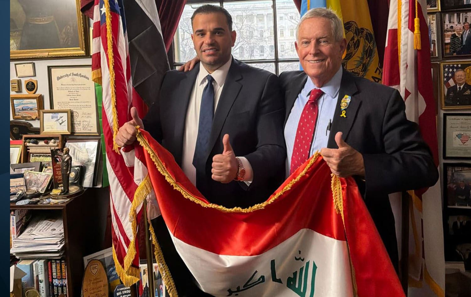 مارك سافايا وعضو الكونغرس الأمريكي جو ويلسون