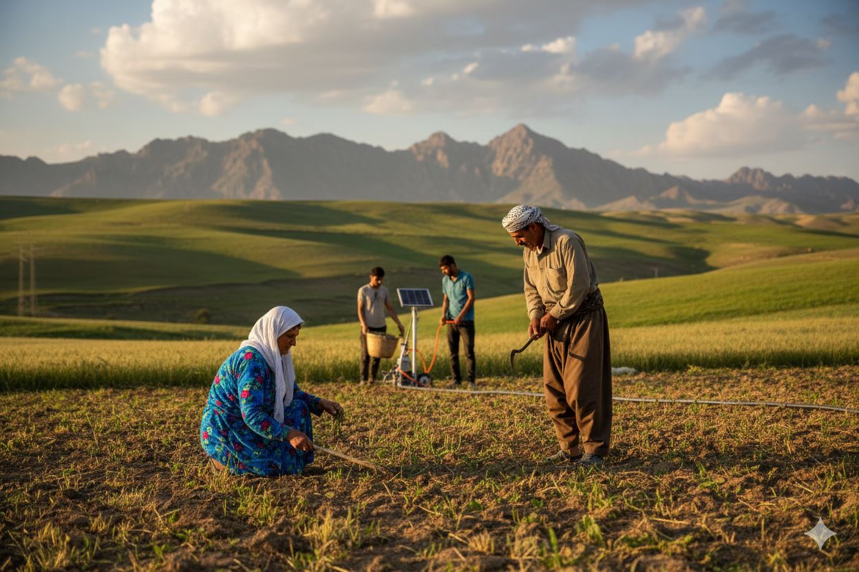 رێکخراوێکی ئەڵمانی بە 3000 یۆرۆ پاڵپشتیی جووتیاران و باخەوانانی هەرێمی کوردستان دەکات
