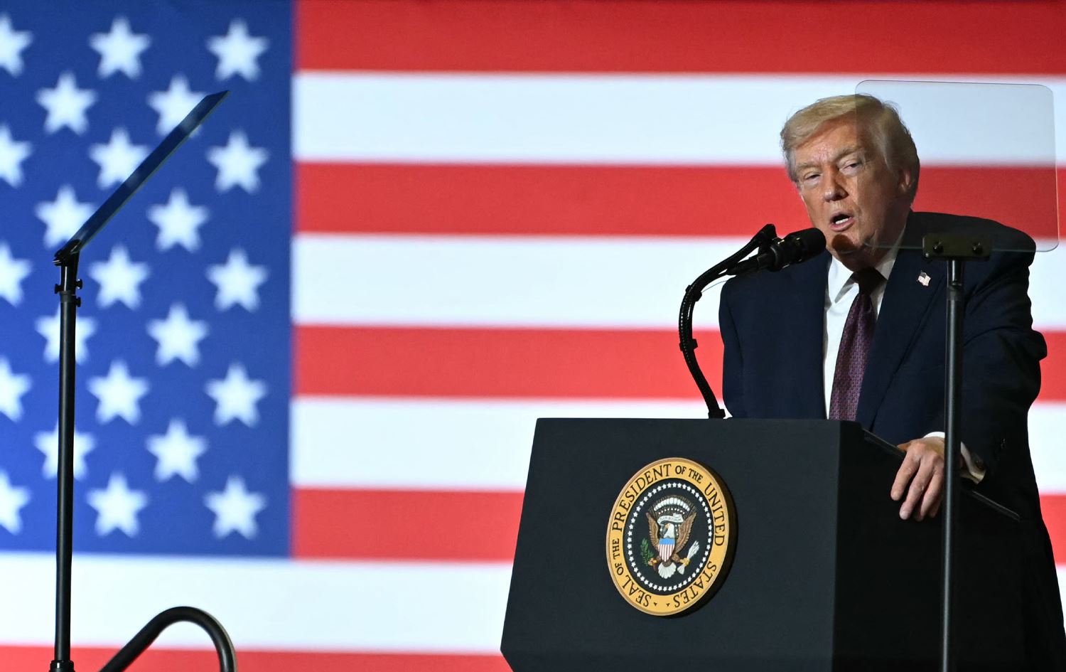 دۆناڵد ترەمپ، سەرۆکی ئەمریکا. وێنە: AFP