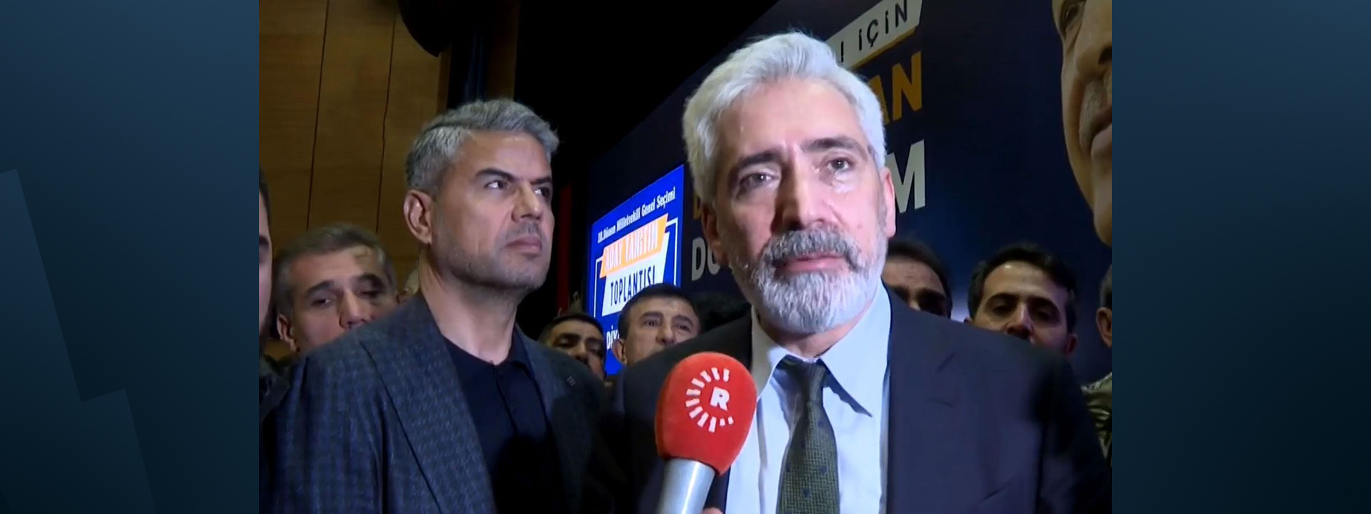 Justice and Development Party (AKP) lawmaker Galip Ensarioglu speaking to Rudaw. Photo: screengrab/Rudaw