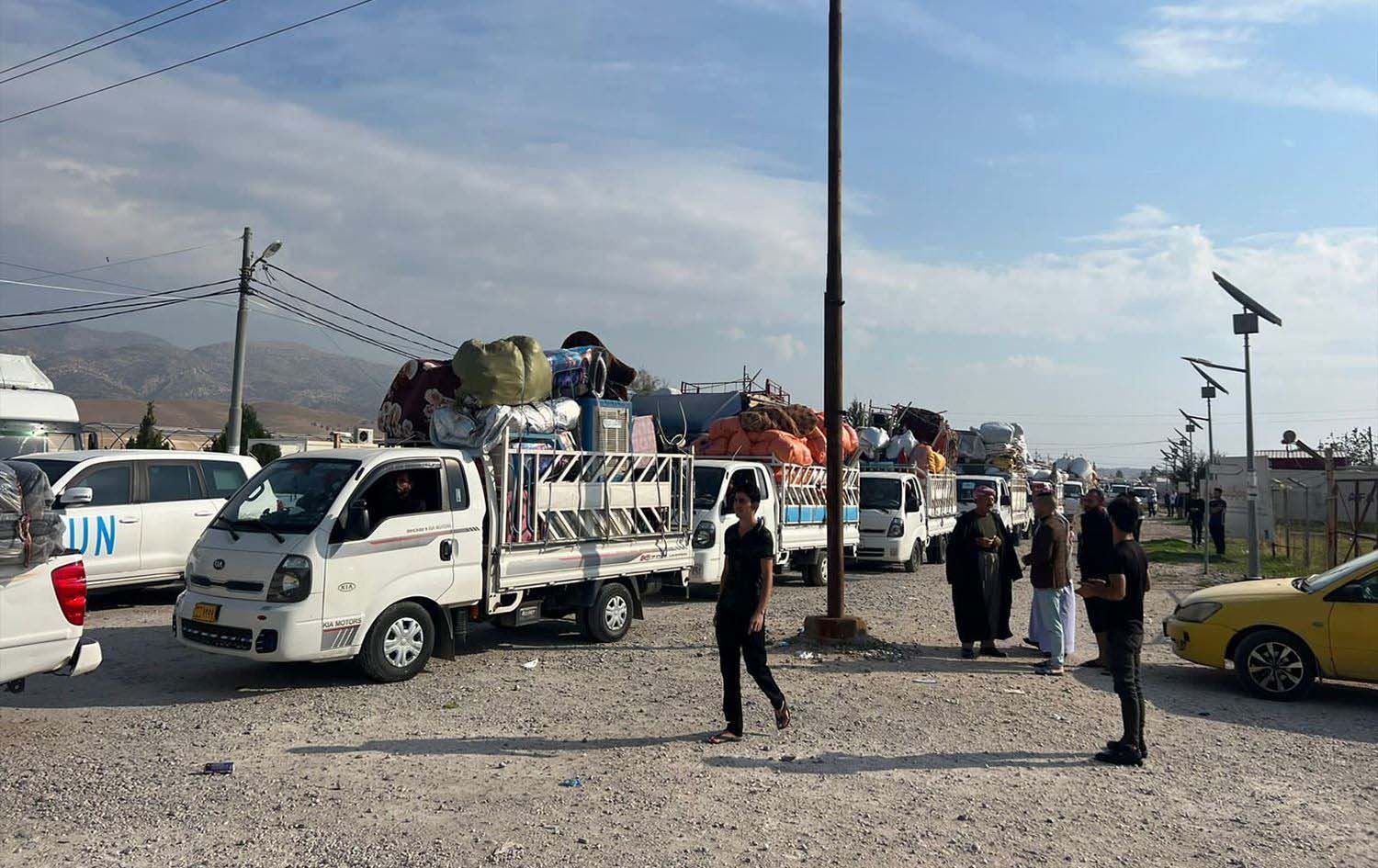 Yazidi IDPs returning to Shingal. File photo: Rudaw