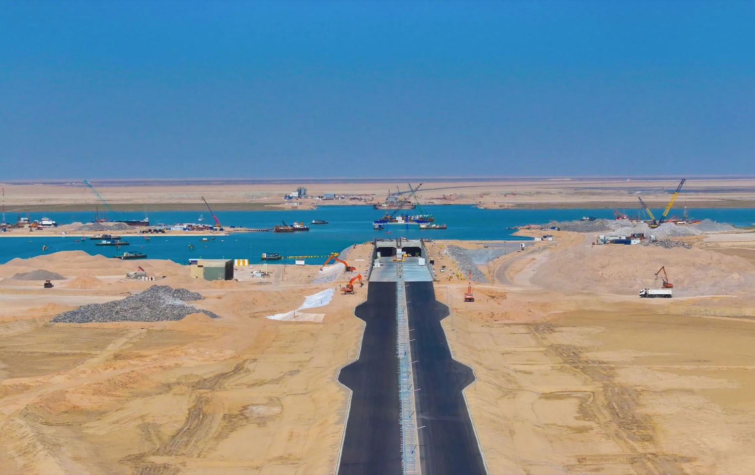 النفق المغمور في مشروع ميناء الفاو الكبير