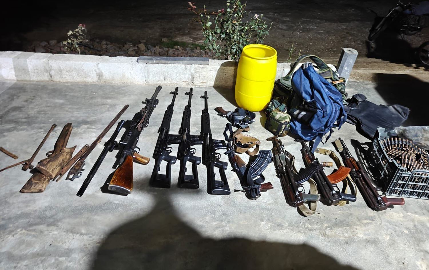 ئەو چەکانەی لە چەکدارە گیراوە