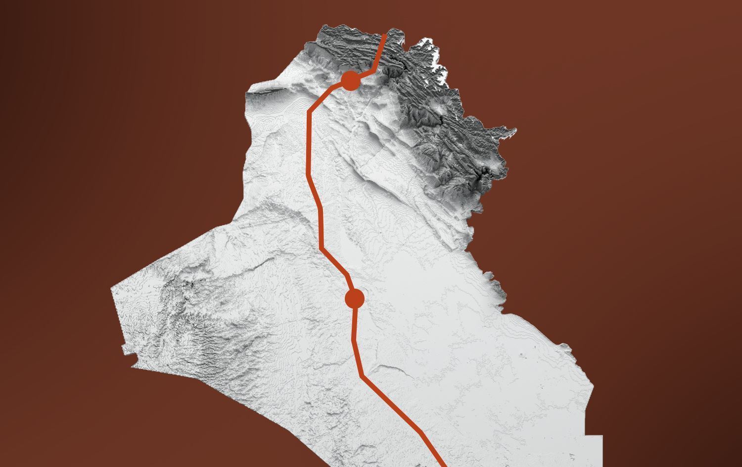 Nexşeya Rêya Bipêşketinê / Wêne: Rûdaw Grafîk