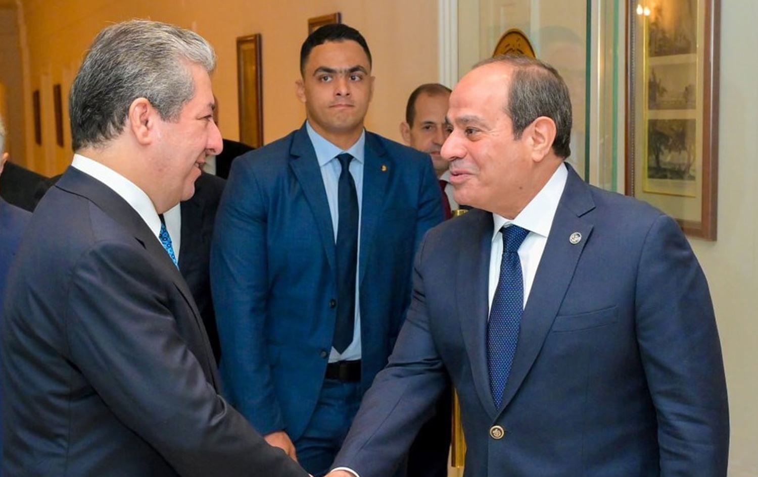 مەسرور بارزانی لەگەڵ عەبدولفەتاح سیسی کۆبووەوە