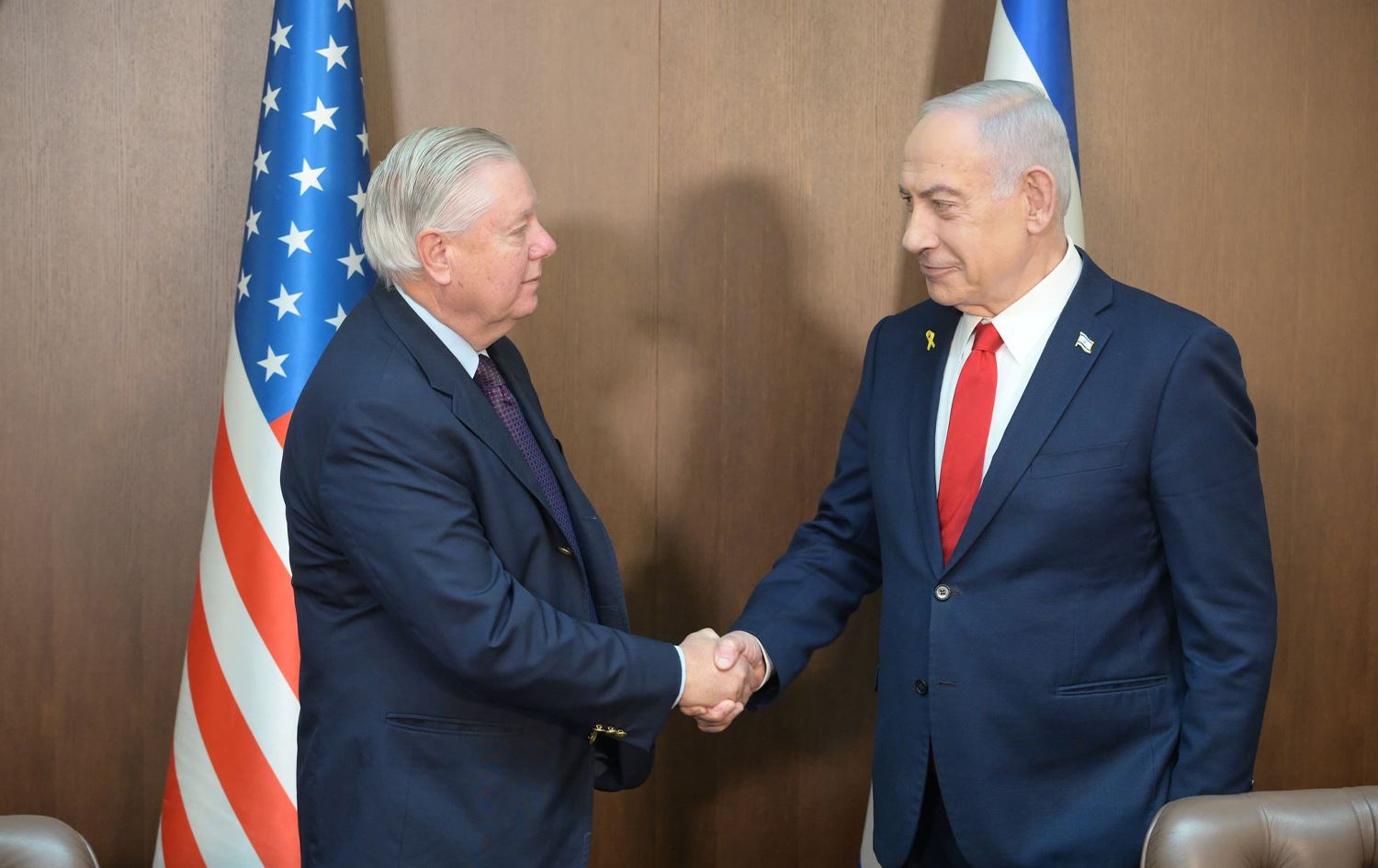 Lindsey Grahama û Benjamin Netanyahu / Wêne: Serokwezîriya Îsraîlê 