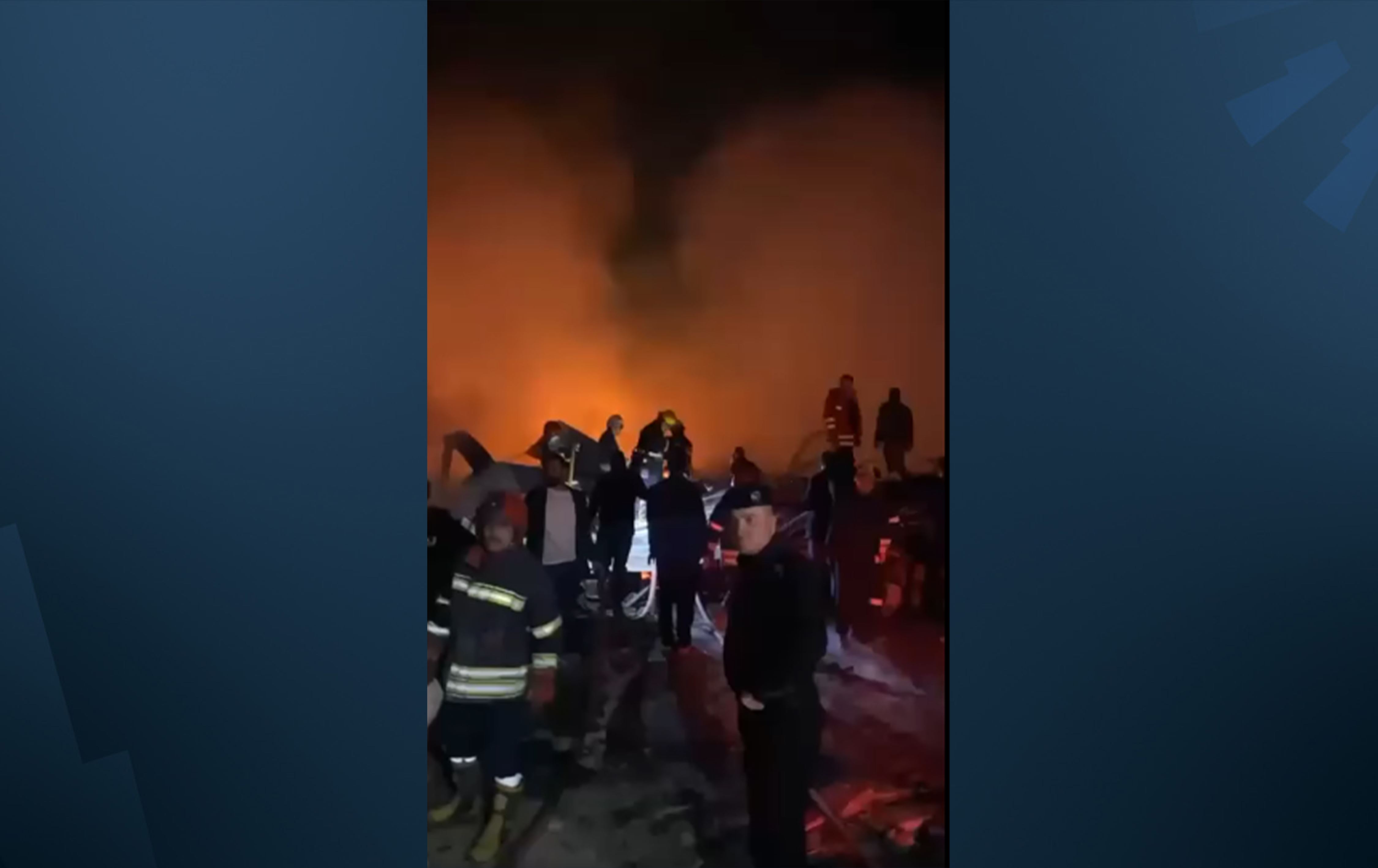 بەرگریی شارستانیی هەولێر: ئاگر لە کۆگەیەکی کەلوپەلی نێوماڵ کەوتەوە و 95٪ی سووتا