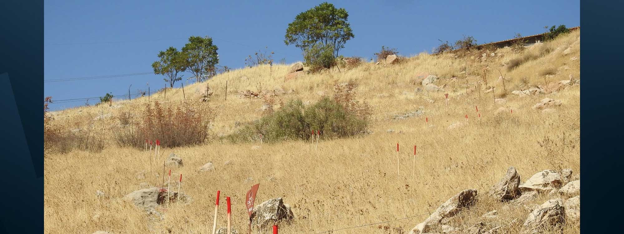 A landmine field in Duhok’s Amedi district, September 2025. File photo: IKMAA